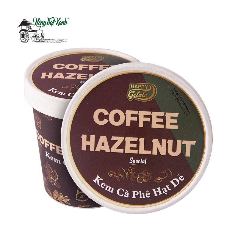kem coffee hazelnut happy gelato 475ml 1